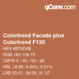Farbcode: Colortrend Facade plus - Colortrend F130 | qconv.com