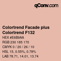 Color code: Colortrend Facade plus - Colortrend F132 | qconv.com