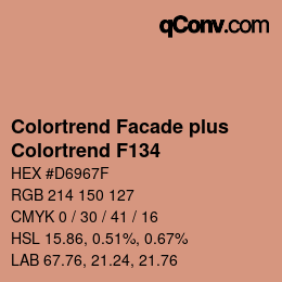 Farbcode: Colortrend Facade plus - Colortrend F134 | qconv.com
