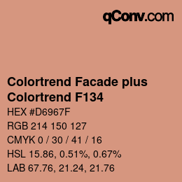 Color code: Colortrend Facade plus - Colortrend F134 | qconv.com