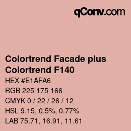 Farbcode: Colortrend Facade plus - Colortrend F140 | qconv.com