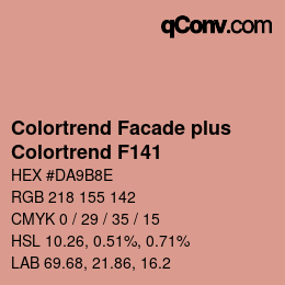 Farbcode: Colortrend Facade plus - Colortrend F141 | qconv.com