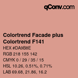 Color code: Colortrend Facade plus - Colortrend F141 | qconv.com