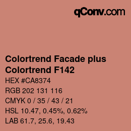Farbcode: Colortrend Facade plus - Colortrend F142 | qconv.com