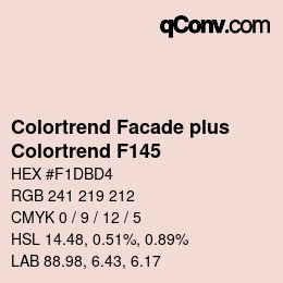 Farbcode: Colortrend Facade plus - Colortrend F145 | qconv.com