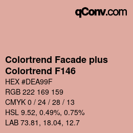 Color code: Colortrend Facade plus - Colortrend F146 | qconv.com