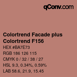 Farbcode: Colortrend Facade plus - Colortrend F156 | qconv.com