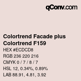 Code couleur: Colortrend Facade plus - Colortrend F159 | qconv.com