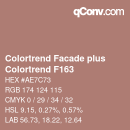 Color code: Colortrend Facade plus - Colortrend F163 | qconv.com