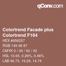 カラーコード: Colortrend Facade plus - Colortrend F164 | qconv.com