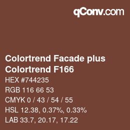 Farbcode: Colortrend Facade plus - Colortrend F166 | qconv.com