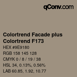 カラーコード: Colortrend Facade plus - Colortrend F173 | qconv.com