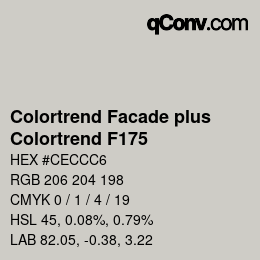 カラーコード: Colortrend Facade plus - Colortrend F175 | qconv.com