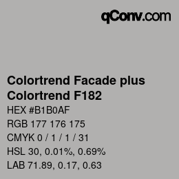 Farbcode: Colortrend Facade plus - Colortrend F182 | qconv.com