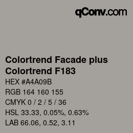 Farbcode: Colortrend Facade plus - Colortrend F183 | qconv.com