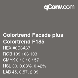 Farbcode: Colortrend Facade plus - Colortrend F185 | qconv.com