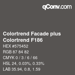 Farbcode: Colortrend Facade plus - Colortrend F186 | qconv.com