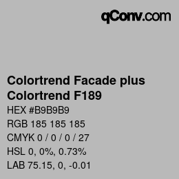 Farbcode: Colortrend Facade plus - Colortrend F189 | qconv.com