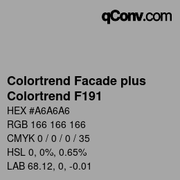 Farbcode: Colortrend Facade plus - Colortrend F191 | qconv.com