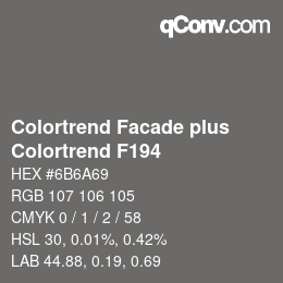 Farbcode: Colortrend Facade plus - Colortrend F194 | qconv.com