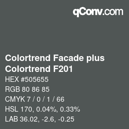 Farbcode: Colortrend Facade plus - Colortrend F201 | qconv.com
