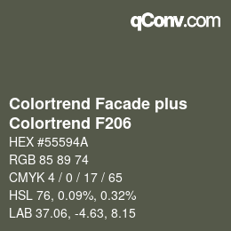 Farbcode: Colortrend Facade plus - Colortrend F206 | qconv.com