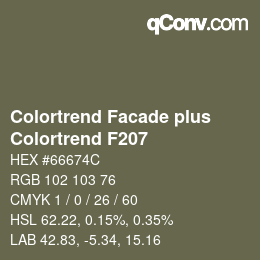 Farbcode: Colortrend Facade plus - Colortrend F207 | qconv.com