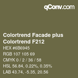 Farbcode: Colortrend Facade plus - Colortrend F212 | qconv.com