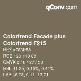 Farbcode: Colortrend Facade plus - Colortrend F215 | qconv.com