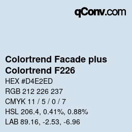 カラーコード: Colortrend Facade plus - Colortrend F226 | qconv.com
