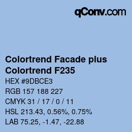 Farbcode: Colortrend Facade plus - Colortrend F235 | qconv.com