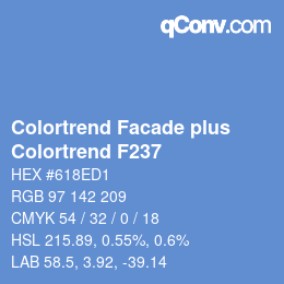 Código de color: Colortrend Facade plus - Colortrend F237 | qconv.com