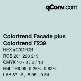 Color code: Colortrend Facade plus - Colortrend F239 | qconv.com