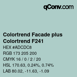 Farbcode: Colortrend Facade plus - Colortrend F241 | qconv.com