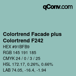 Farbcode: Colortrend Facade plus - Colortrend F242 | qconv.com