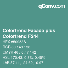 Farbcode: Colortrend Facade plus - Colortrend F244 | qconv.com