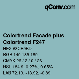 Farbcode: Colortrend Facade plus - Colortrend F247 | qconv.com
