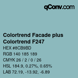 Código de color: Colortrend Facade plus - Colortrend F247 | qconv.com