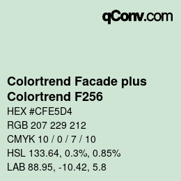 Farbcode: Colortrend Facade plus - Colortrend F256 | qconv.com