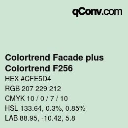 カラーコード: Colortrend Facade plus - Colortrend F256 | qconv.com