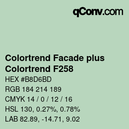 Farbcode: Colortrend Facade plus - Colortrend F258 | qconv.com