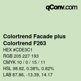 Farbcode: Colortrend Facade plus - Colortrend F263 | qconv.com