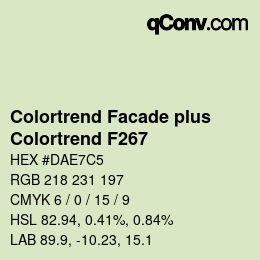 Farbcode: Colortrend Facade plus - Colortrend F267 | qconv.com