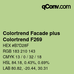 カラーコード: Colortrend Facade plus - Colortrend F269 | qconv.com