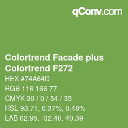 Farbcode: Colortrend Facade plus - Colortrend F272 | qconv.com