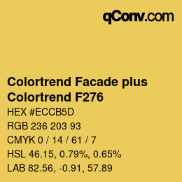 Farbcode: Colortrend Facade plus - Colortrend F276 | qconv.com