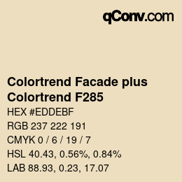 Farbcode: Colortrend Facade plus - Colortrend F285 | qconv.com