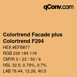 カラーコード: Colortrend Facade plus - Colortrend F294 | qconv.com
