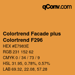 Código de color: Colortrend Facade plus - Colortrend F296 | qconv.com
