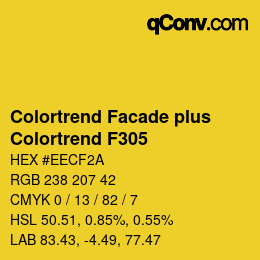 Farbcode: Colortrend Facade plus - Colortrend F305 | qconv.com